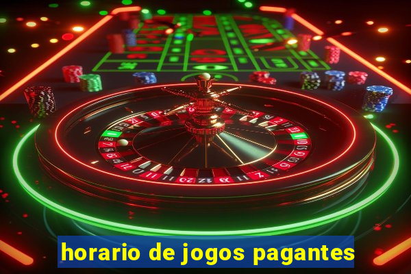 horario de jogos pagantes