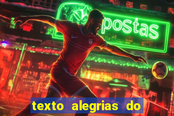 texto alegrias do natal com interpretação e gabarito