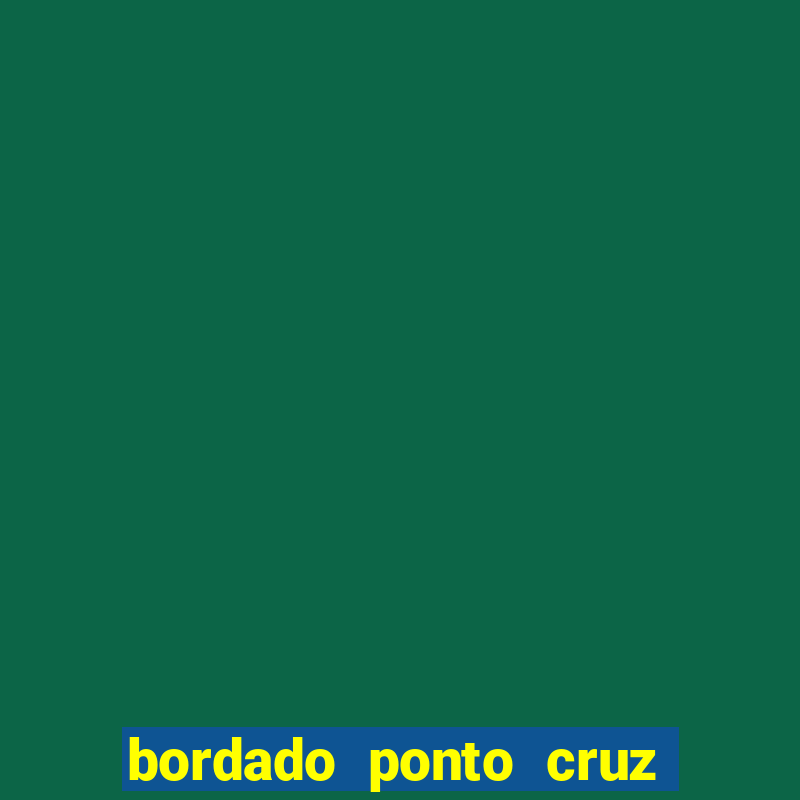 bordado ponto cruz do corinthians