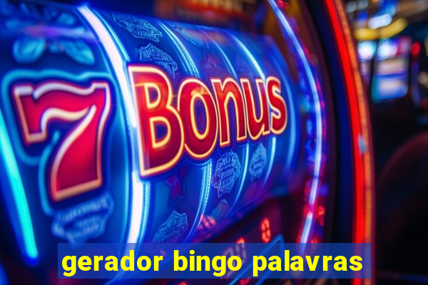 gerador bingo palavras