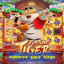 numeros para bingo de 1 a 90